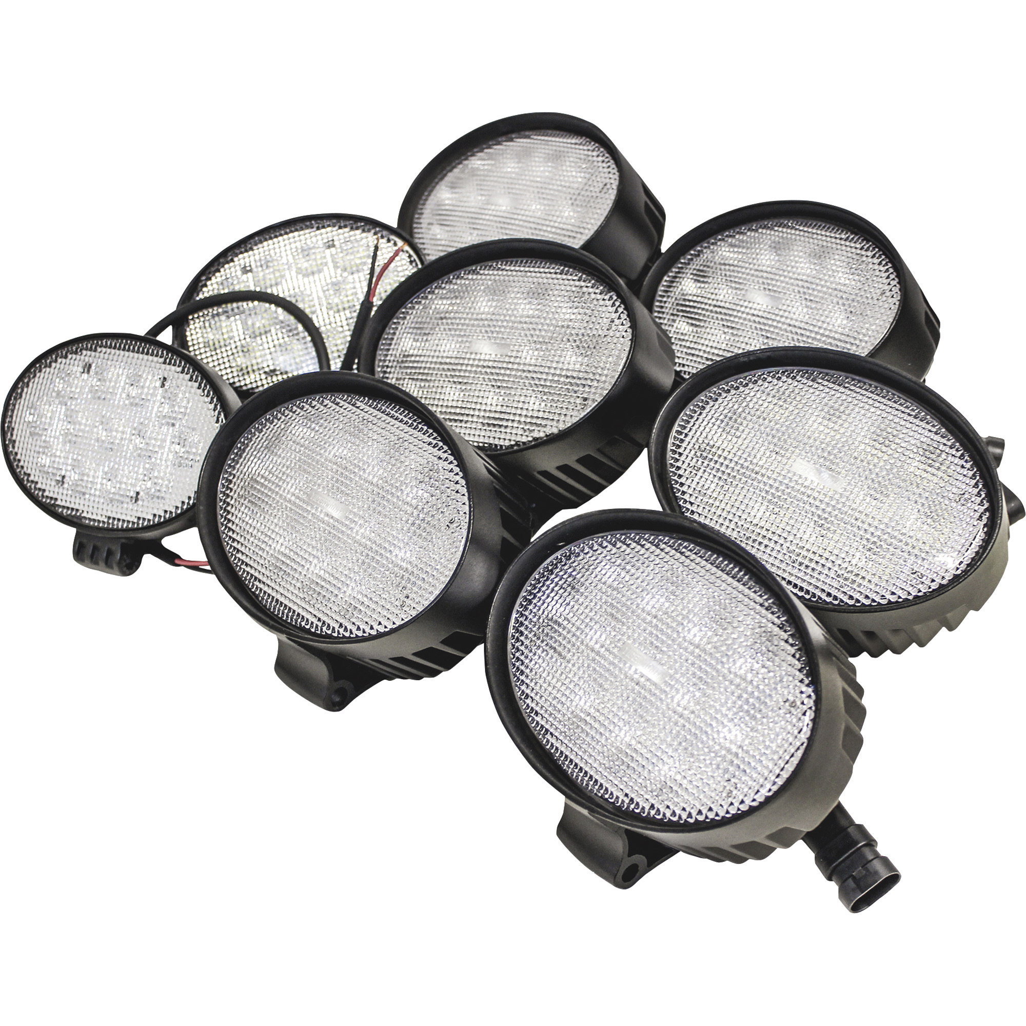 Tiger Lights LED 8-Light Flood Combine Light Kit - 430 Watts, 37,000 Lumens, IP68 Rated, Model# 2856